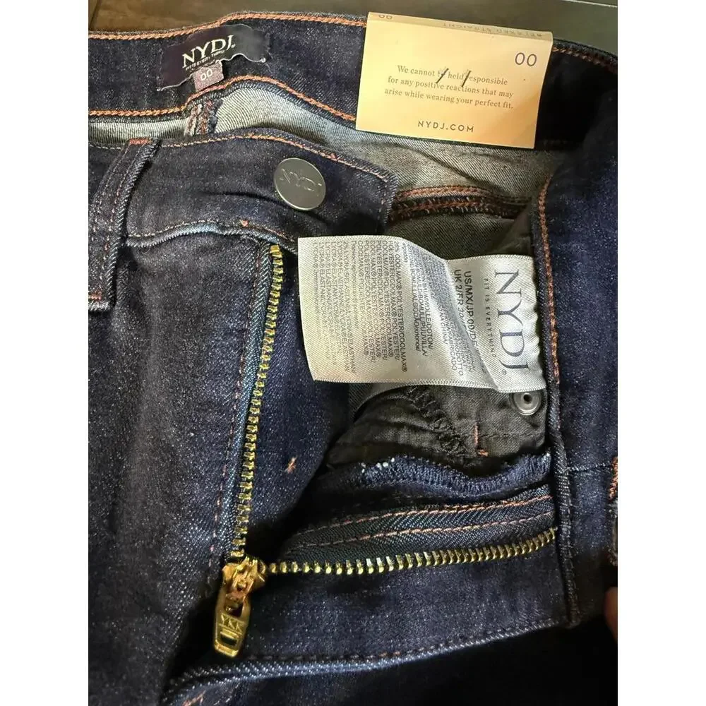 NYDJ Relaxed Straight Cool Embrace LiftXTuck Tehnology in Magical. Size 00 NWT - Picture 6 of 11